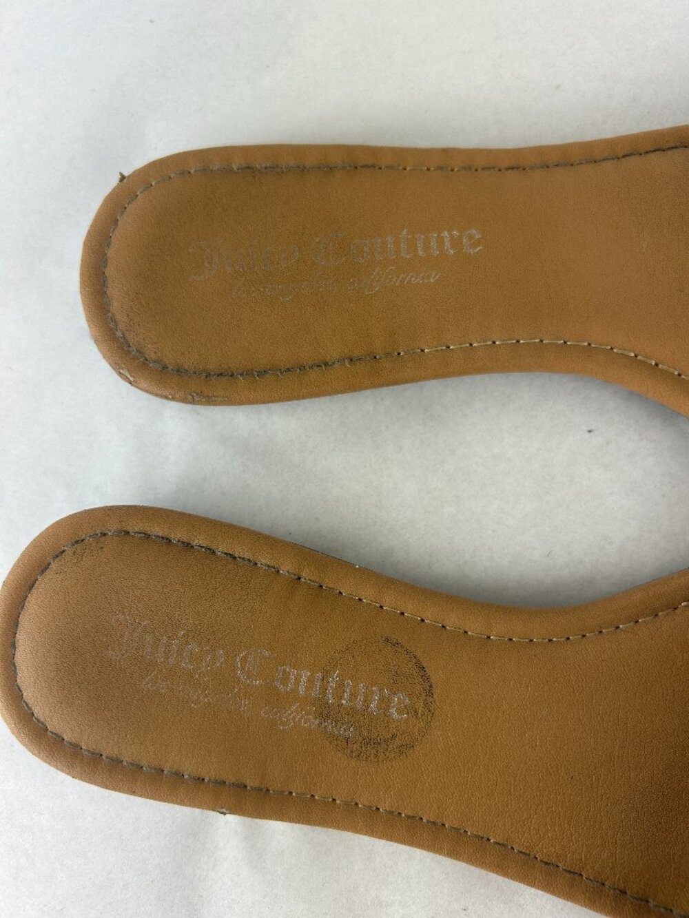 Juicy Couture Silver Rhinestone Slide Sandals for Women Casual Summer Slip On - Picture 7 of 7